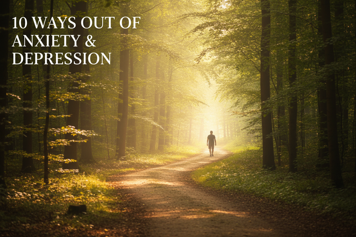 10 Ways Out Of Anxiety & Depression