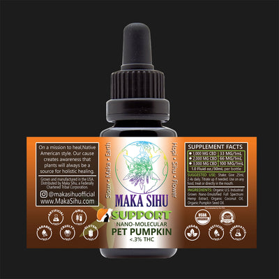 Nano-Molecular Full Spectrum CBD Oil (Pet Pumpkin Support) image 0