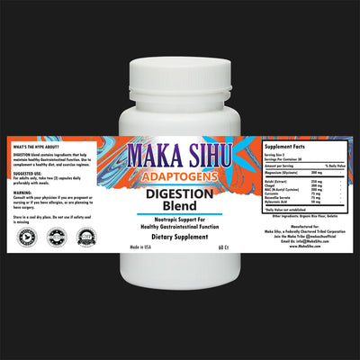 60 Adaptogen Nootropic Digestion Blend Capsules image 0