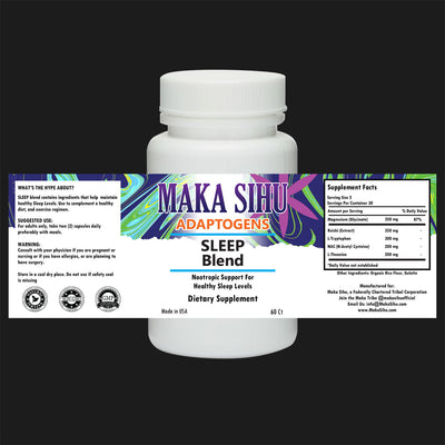 60 Adaptogen Nootropic Sleep Blend Capsules image 0