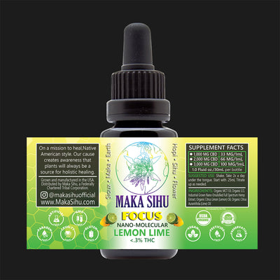 Nano-Molecular Full Spectrum CBD Oil (Lemon Lime Focus) image 0