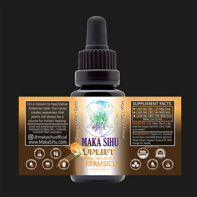 Nano-Molecular Full Spectrum CBD Oil (Creamsicle Uplift) image 0