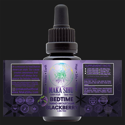 Nano-Molecular Full Spectrum CBD Oil (Blackberry Bedtime)