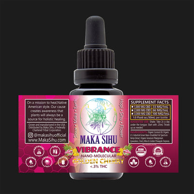 Nano-Molecular Full Spectrum CBD Oil (Golden Cherry Vibrance) image 0