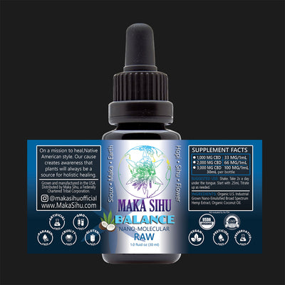 Nano-Molecular Broad Spectrum CBD Oil (Raw Balance-Zero THC) *Needs Terpenes* image 0