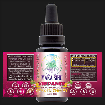 Nano-Molecular Full Spectrum CBD Oil (Golden Cherry Vibrance) HIGH STRENGTH-WHOLESALE PRICING - 12000mg image