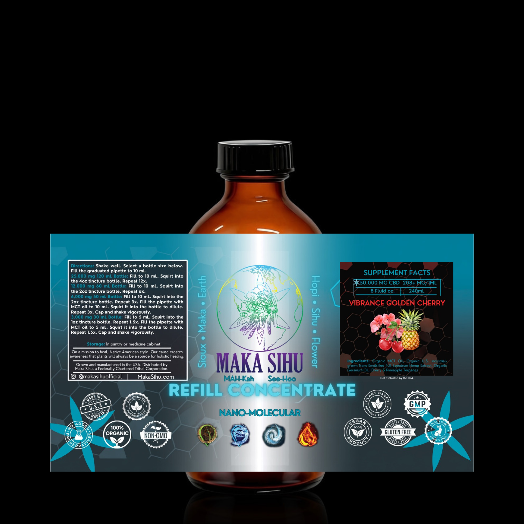 Nano-Molecular Full Spectrum CBD Oil (Golden Cherry Vibrance)