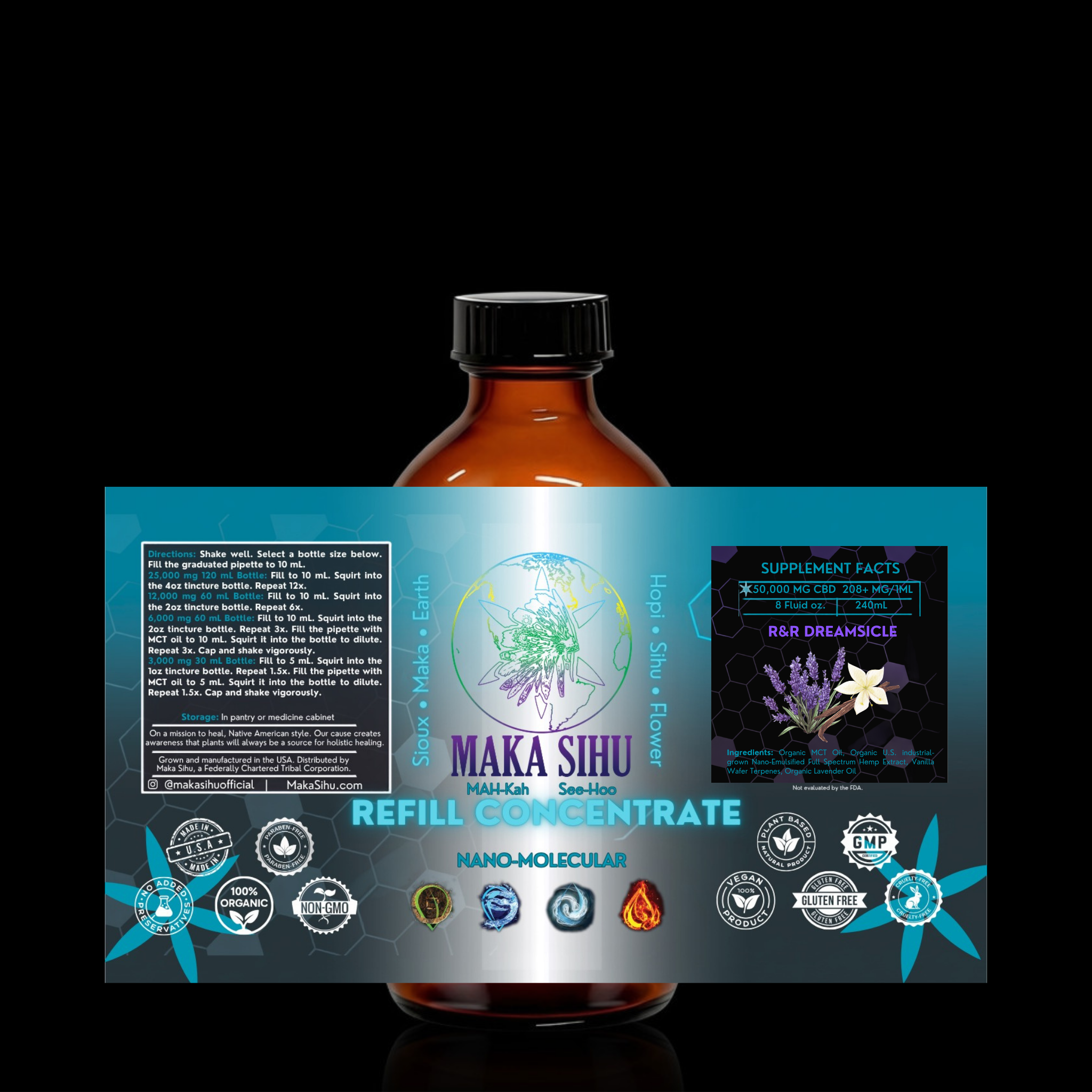 Nano-Molecular Full Spectrum CBD Oil (Dreamsicle Rest & Relaxation)
