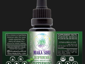 Nano-Molecular Full Spectrum CBD Oil (Peppermint Refresh) HIGH STRENGTH-WHOLESALE PRICING