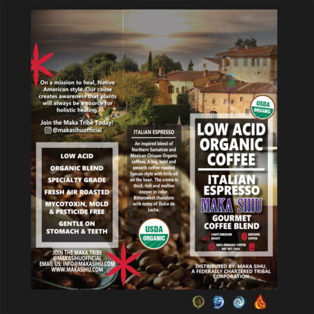 Low Acid Organic Gourmet Coffee (Italian Espresso) - Image 2