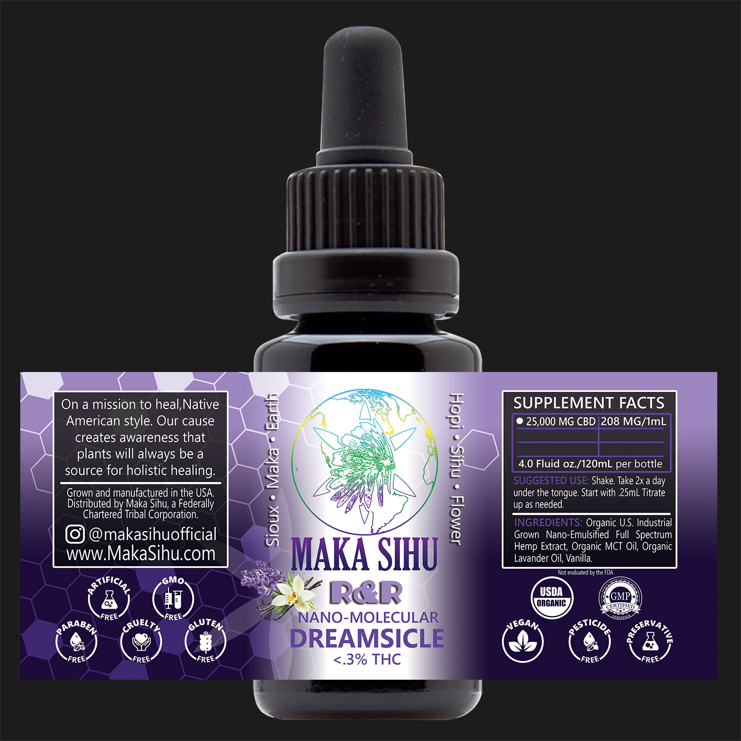 Nano-Molecular Full Spectrum CBD Oil (Dreamsicle Rest & Relaxation) HIGH STRENGTH-WHOLESALE PRICING - Image 2