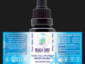 100% Bioavailable Nano Full Spectrum Water Soluble CBD Tincture