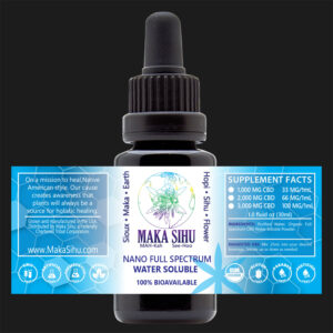 100% Bioavailable Nano Full Spectrum Water Soluble CBD Tincture